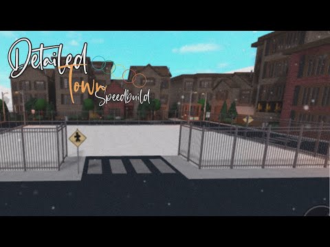 Bloxburg - Detailed Town Speed Build Exterior || Mobile || Trailer Park  || Pt.1