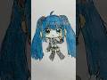 Hatsune Miku Drawing ミクかわいい! #shorts #anime #miku #art
