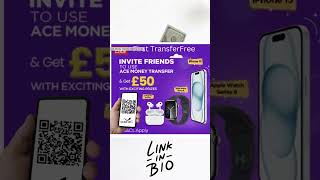ACE Money Transfer Referral Code (2596599) — First Transfer FREE + $50 Coupon for Inviting Friends!