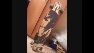 Longboard custom grip tape designs!