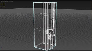 Colombian coffee vending machine 3D model