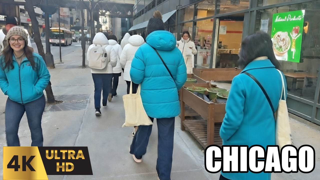 How is Downtown Chicago on Monday? 8:00 AM Walking Tour March 2, 2026 4K