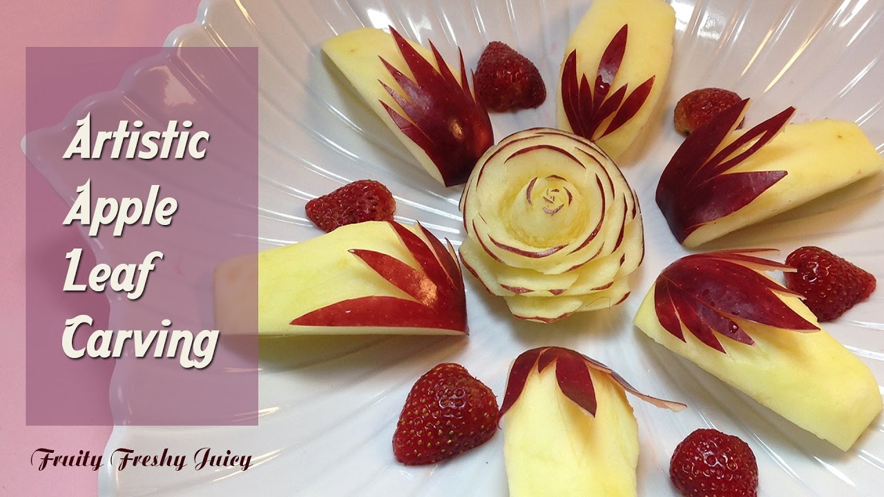 Great Design Of Apple Carving & Cutting Garnish - How To Cut & Serve Apple - YouTube Great Design Of Apple Carving & Cutting Garnish - How To Cut & Serve Apple - YouTube