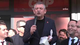 Chp Genel Başkanı Özgür Özel, Antakya İlçe Başkanlığı Önünde Açıklama Yapıyor Hatay I