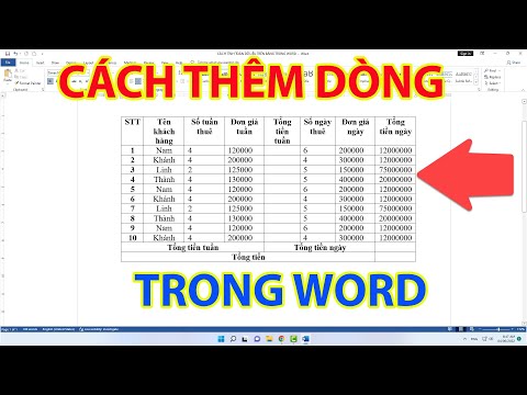 #1 Cách Thêm Dòng Trong Word Mới Nhất