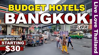 budget hotels to stay in bangkok | under $30 per night | sukhumvit 2023 #livelovethailand