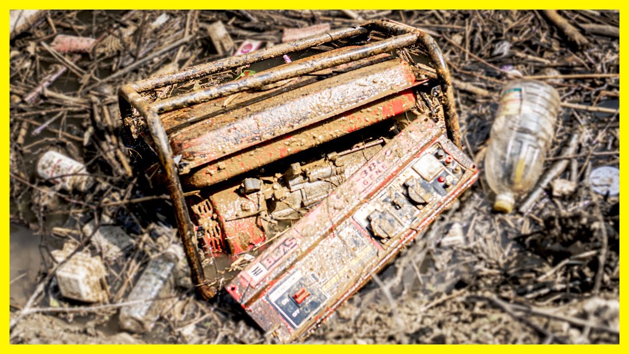 Full video | How repair and restore machine generator 2.5kw lying in the river