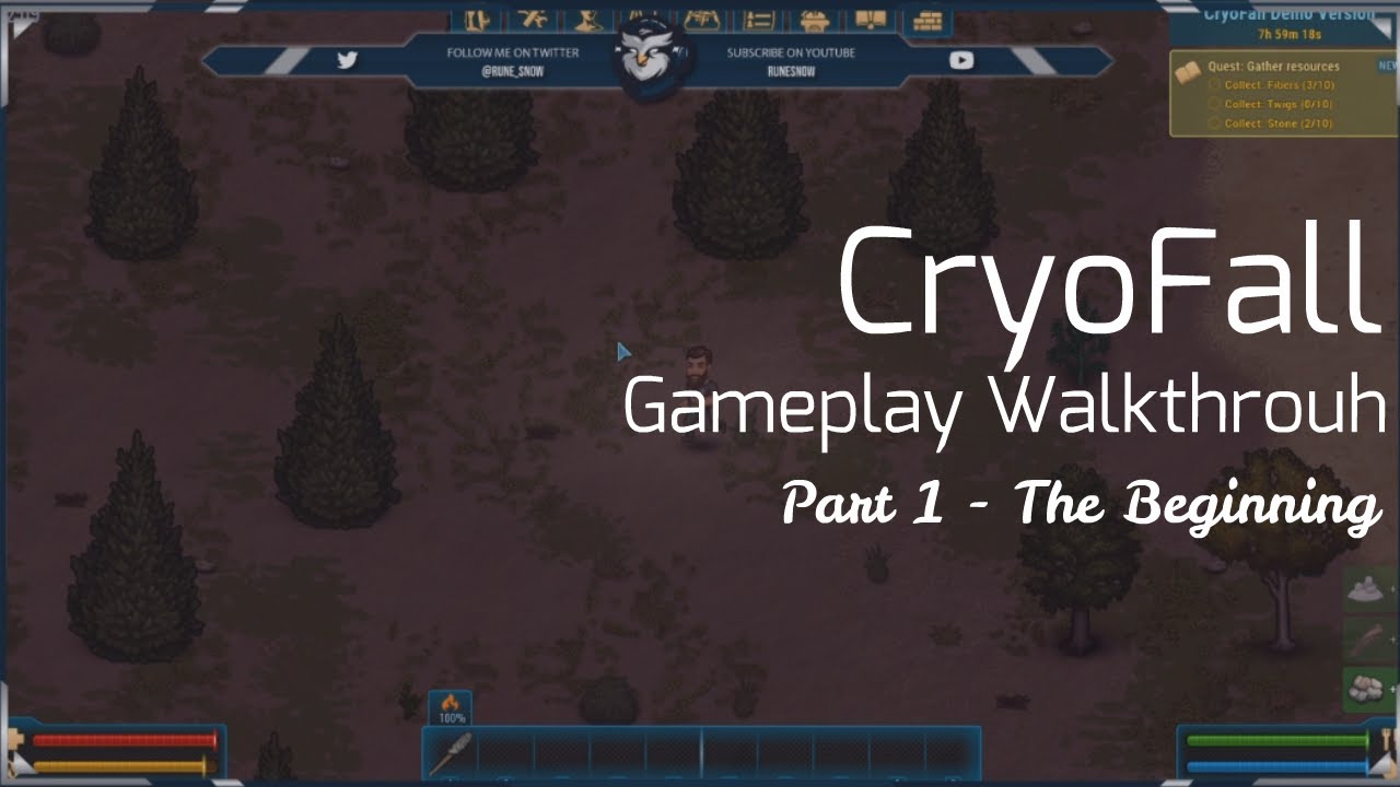 CryoFall - Gameplay Walkthrough - Part  1 - The Beginning