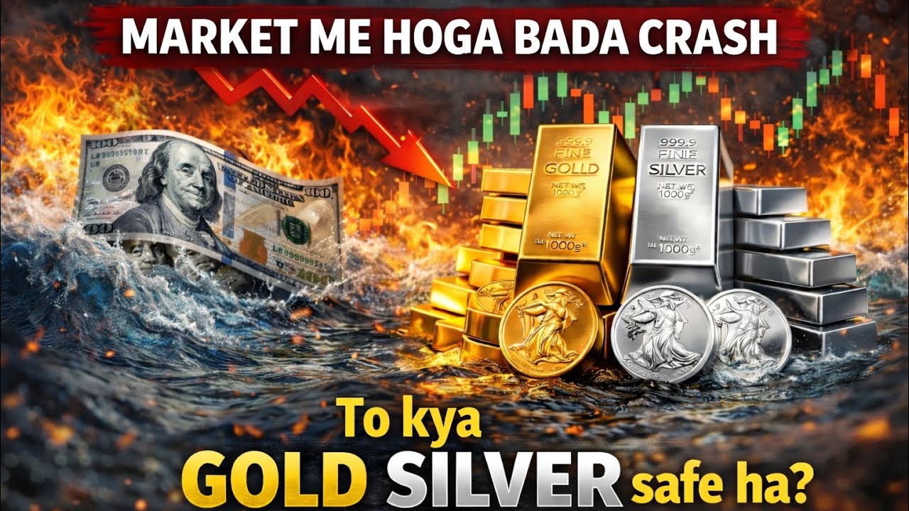 ₹Rupee Dollar Doob Rahe ! Market Me Crash🤯 ! Gold Silver Safe??