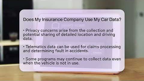 Does My Insurance Company Use My Car Data? - Talking Tech Trends