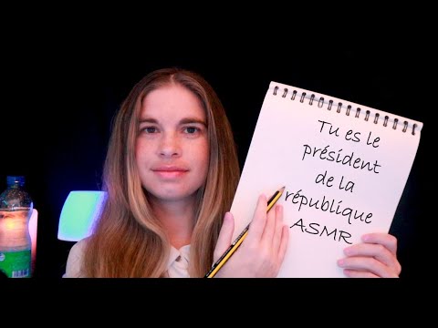 Je dessine ton portrait pour la présidence de la république ASMR - Roleplay dessin
