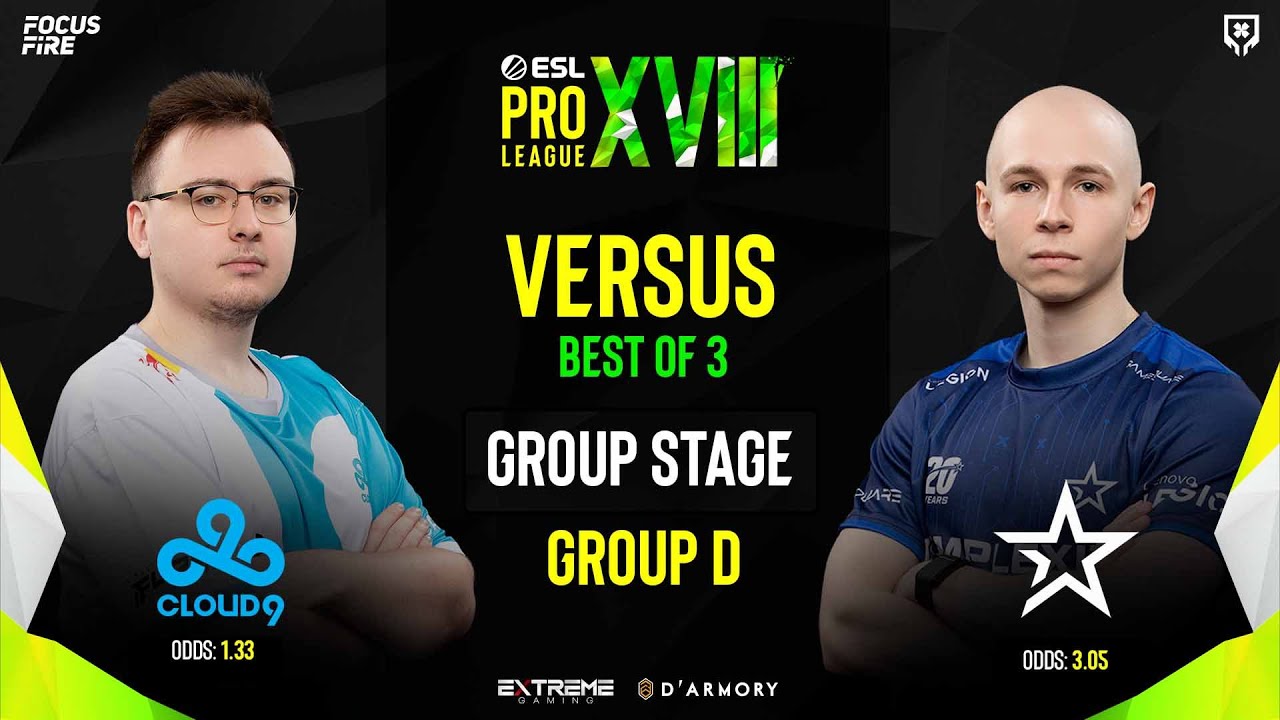 Cloud9 vs Complexity BO3 GROUP D DAY 2 ESL Pro League S18 ENG/FIL