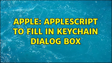 Apple: Applescript to fill in Keychain dialog box