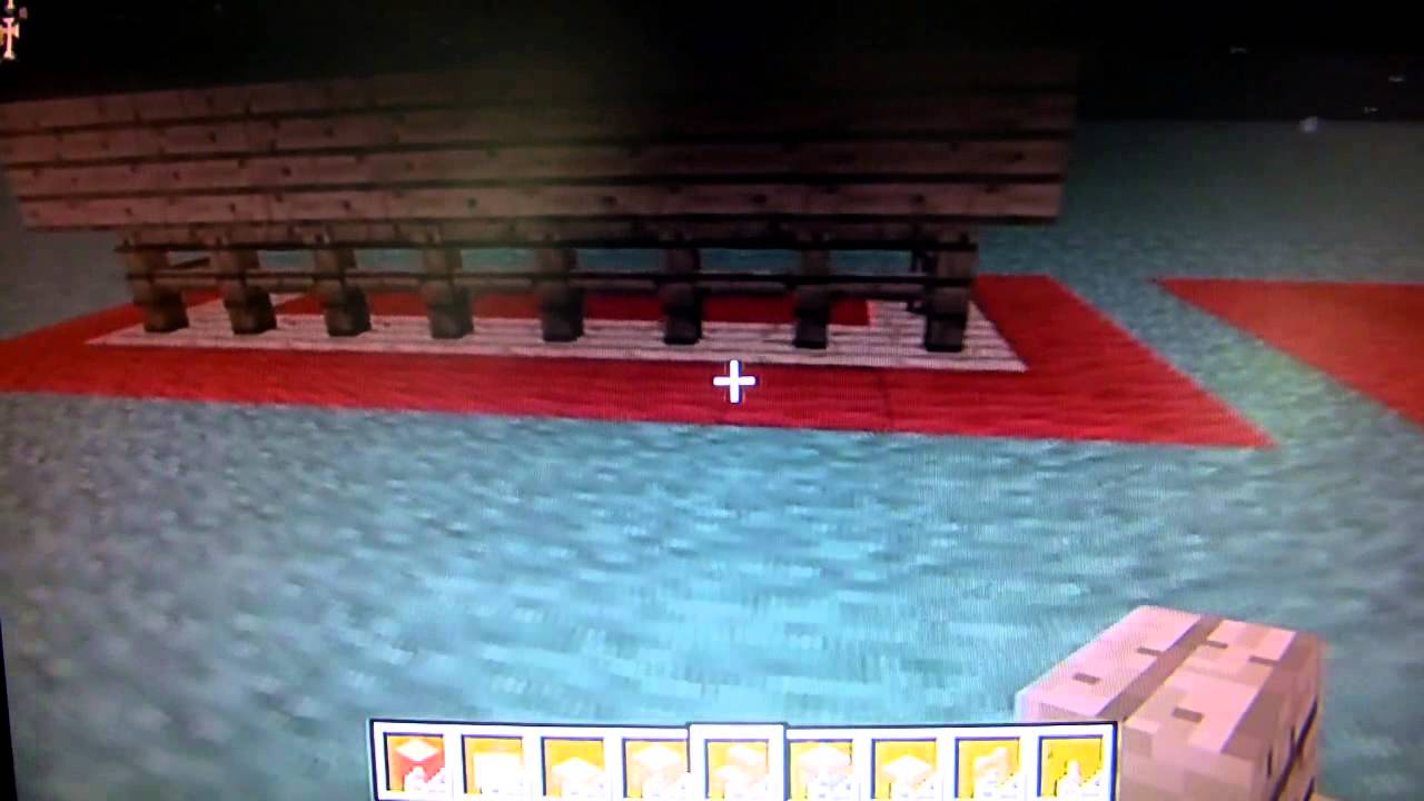 MINECRAFT how to make a park bench - YouTube