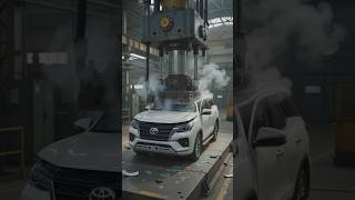 Hydraulic Press vs Toyota Fortuner 🚙💥 | Extreme SUV Crush Test!