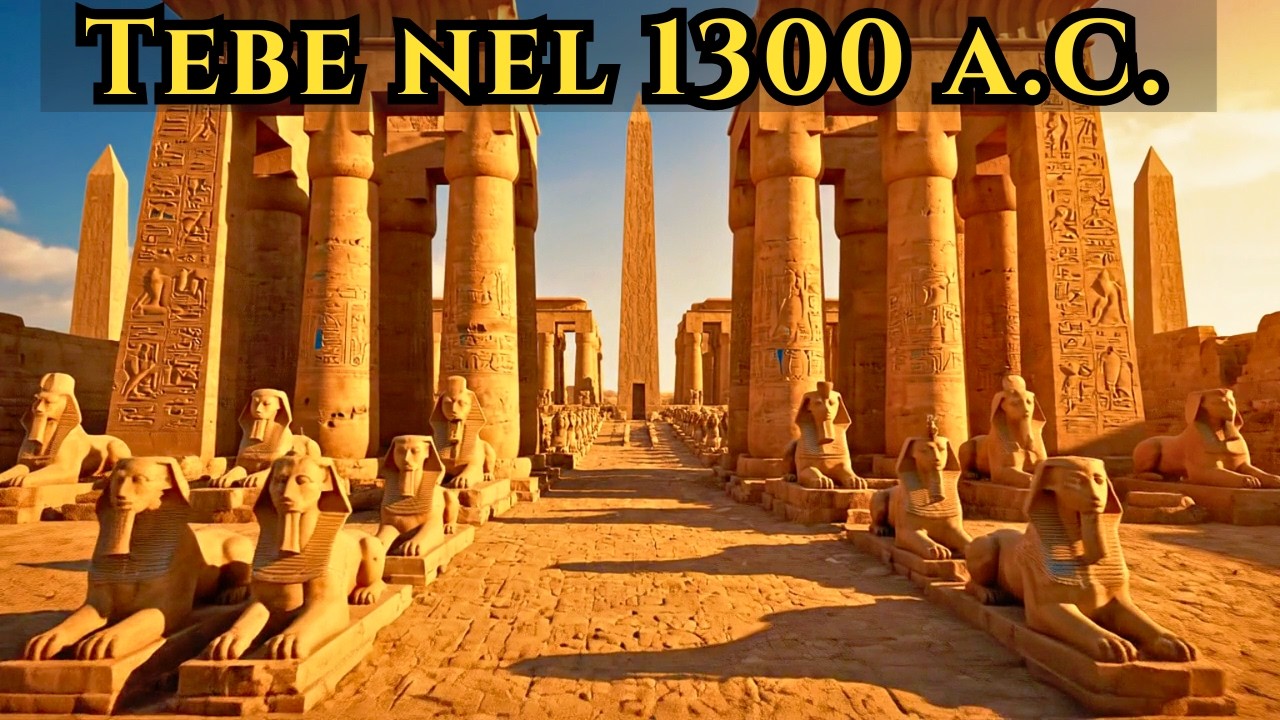 Tebe nel 1300 a.C. |  L’Egitto all’apice del suo potere (Ricostruzione AI)