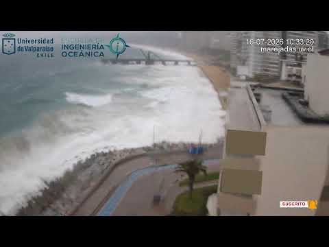 Marejadas UV || Playa Acapulco || Viña del Mar || Chile en vivo