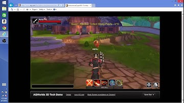 AdventureQuest Worlds 3D Tech Demo home page and gameplay  Pre-Alpha AQW3d Alesana