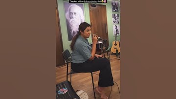 Shreya Ghoshal during rehearsals