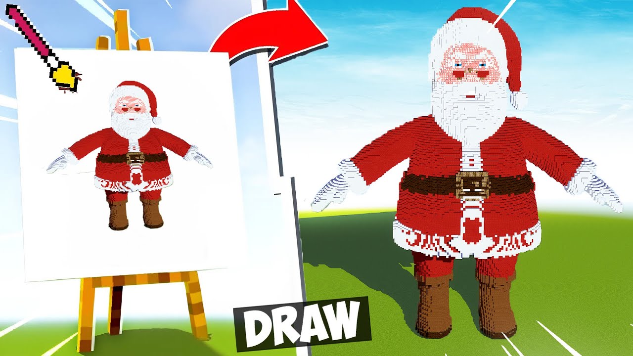 Minecraft, NOOB Vs PRO Christmas Drawing Build Competition in Minecraft ...