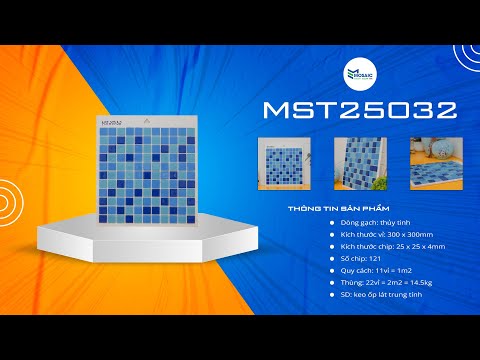 Gạch Mosaic thủy tinh MST25032 | Mosaic Việt Nam