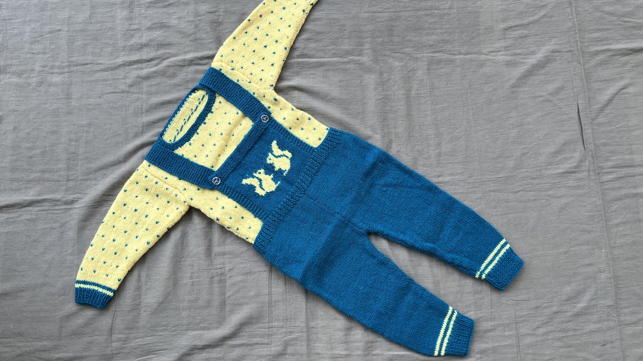 Easy Sweater and dungaree knitting for beginners of 1 to 2.5 year old baby|Part-4|Woolen Tutorial#46