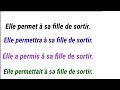 تعلم اللغة الفرنسية بطريقة مبسطة وسهلة: La conjugaison du verbe permettre....