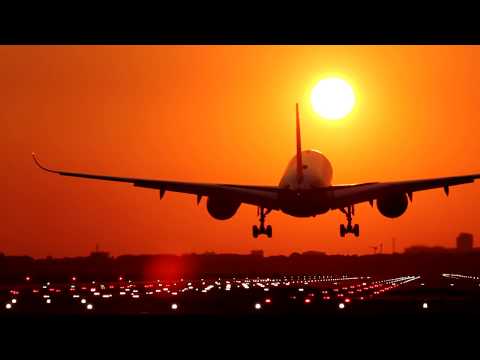 SUNRISE Silhouette LANDING "amazing atmosphere" A350, A330 B777