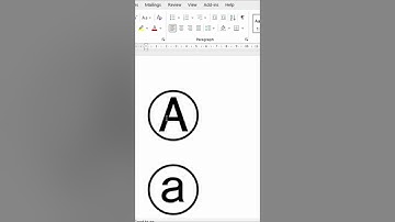 MS Word Capital & Small a in circle Symbol | #asmr #computer #windows #msword #keyboardshortcuts