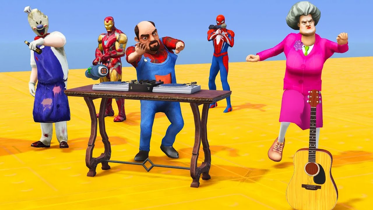 Scary Teacher 3D: Miss T’s Musical Party Turns Deadly – Can Spiderman & Iron Man Win This Battle?