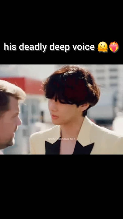 Taehyung's deadly deep voice😳🔥#v #shorts #Taehyung #bts  #BANGTANWORLDOT7 #myidolot7 #LOVE #viral