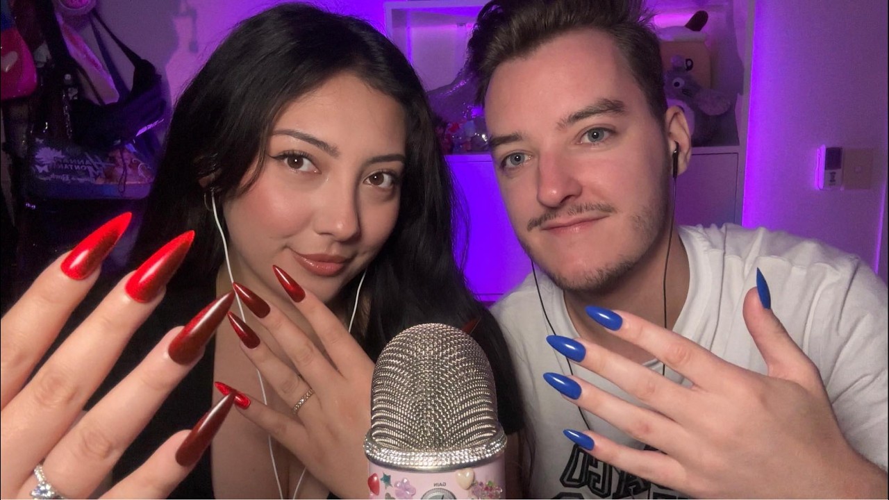 ASMR i put press on nails on 