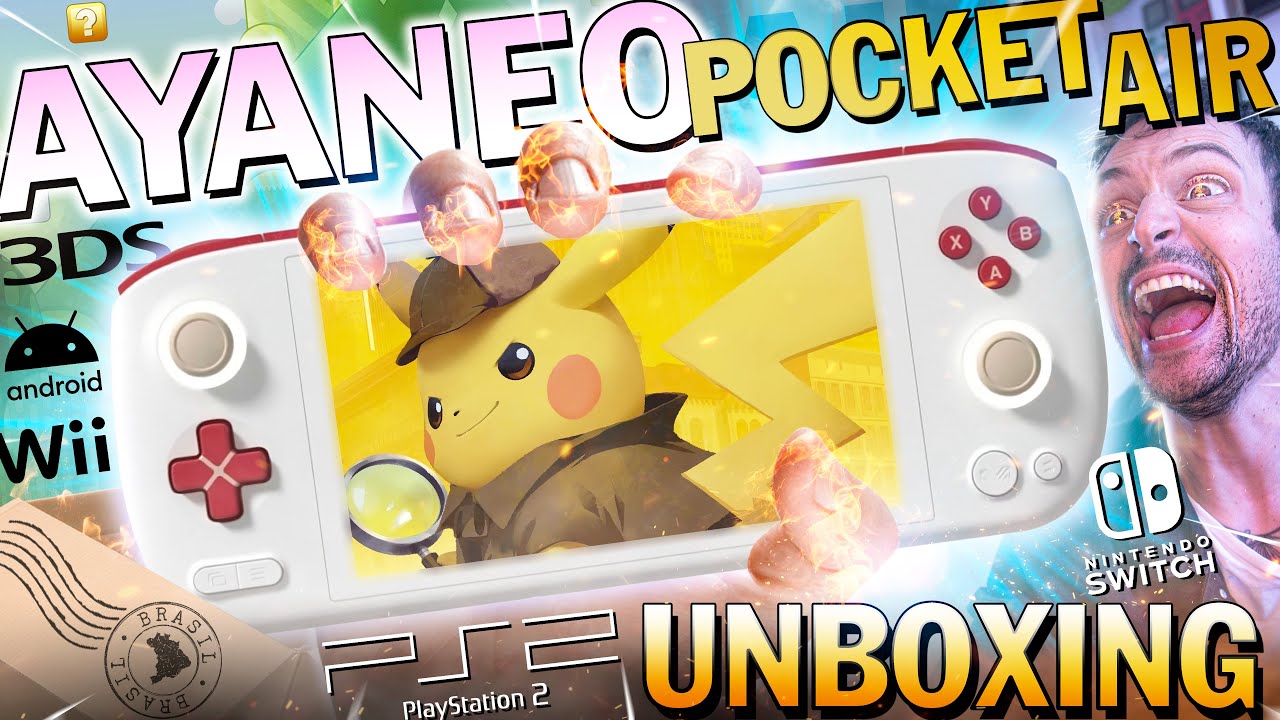 AYANEO POCKET AIR CHEGOU! UNBOXING + GAMEPLAY de PS2 e Wii no 1º