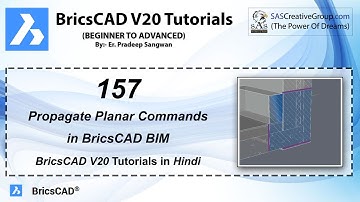 BricsCAD V20 Tutorial 157: Use of Propagate Planar Command in BricsCAD V20 | BIM Course Hindi
