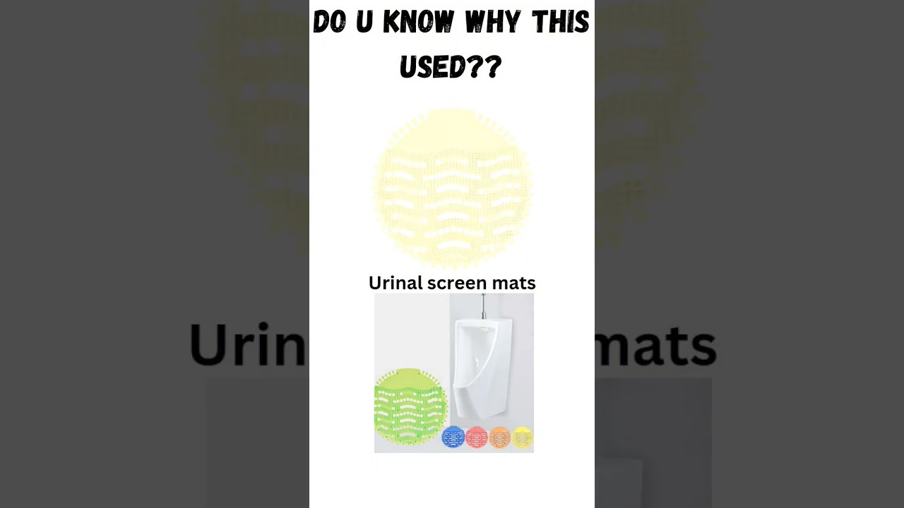 urinal screen mats used for???