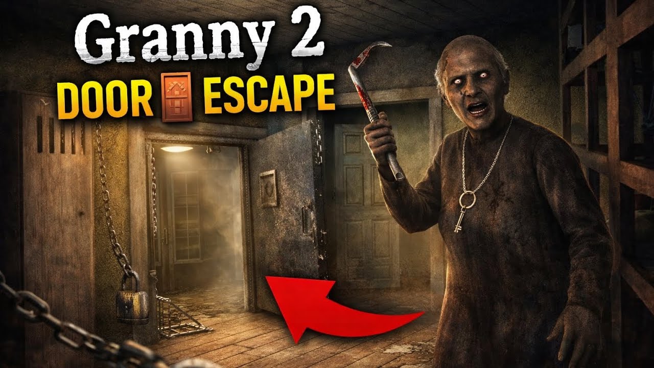Finally door 🚪 escape in granny 2 || horror game 🎮 escape video ...