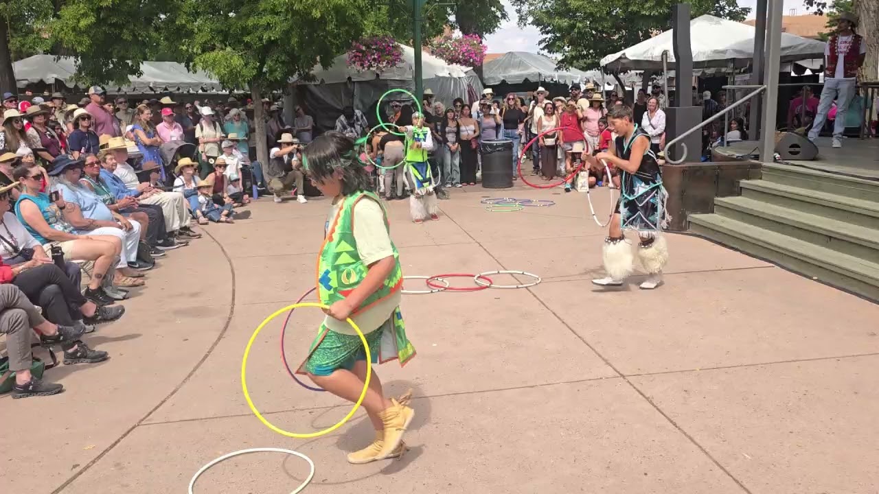 TEEN HOOP DANCE DEMONSTRATION LIGHTNING BOY FOUNDATION - N   SWAIA INDIAN MARKET 2025