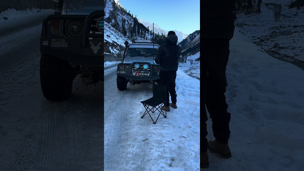Chain required to access Mahodand lake in winter