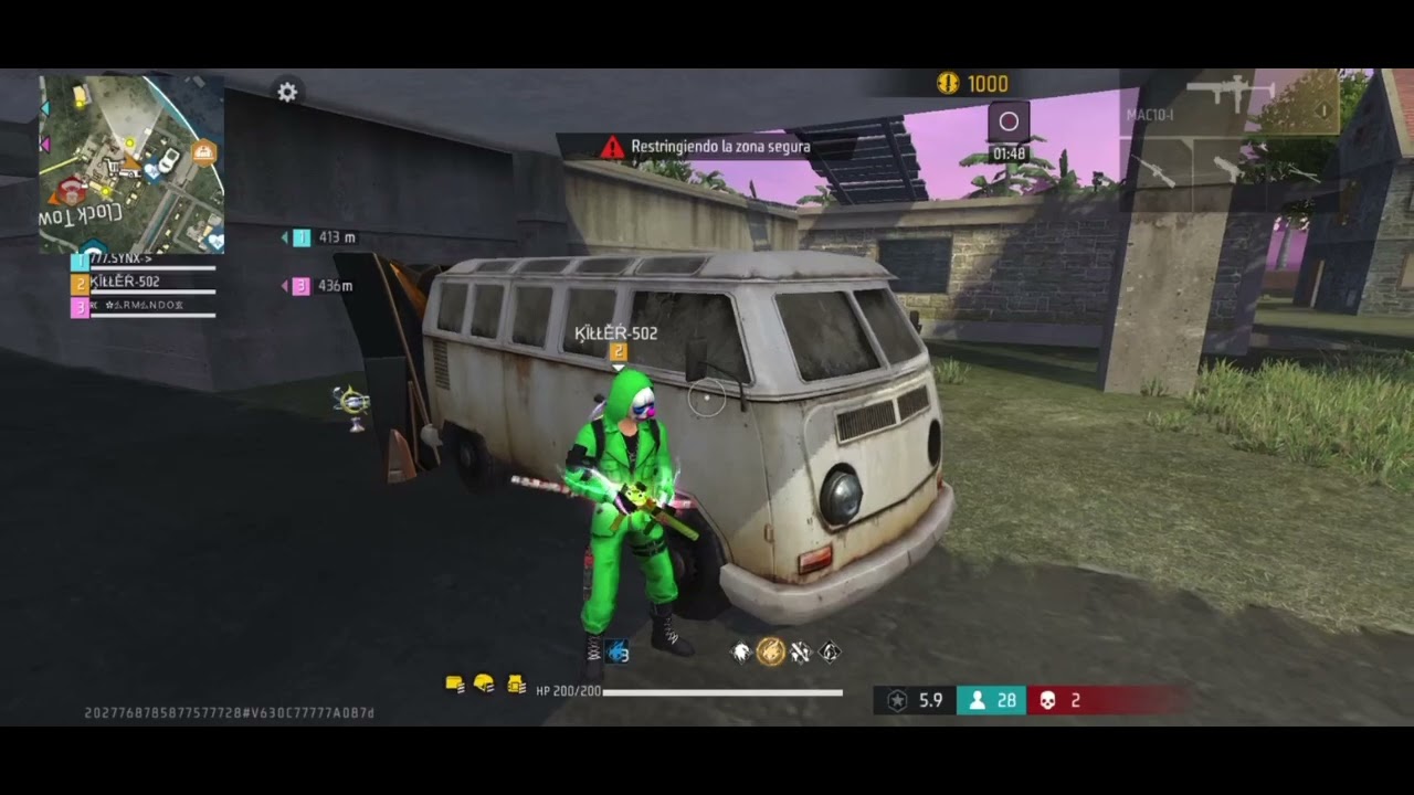 Como se defiende un criminal el Bermuda  free fire 🔥 si eliminan a su escuadra😈😈😈😈