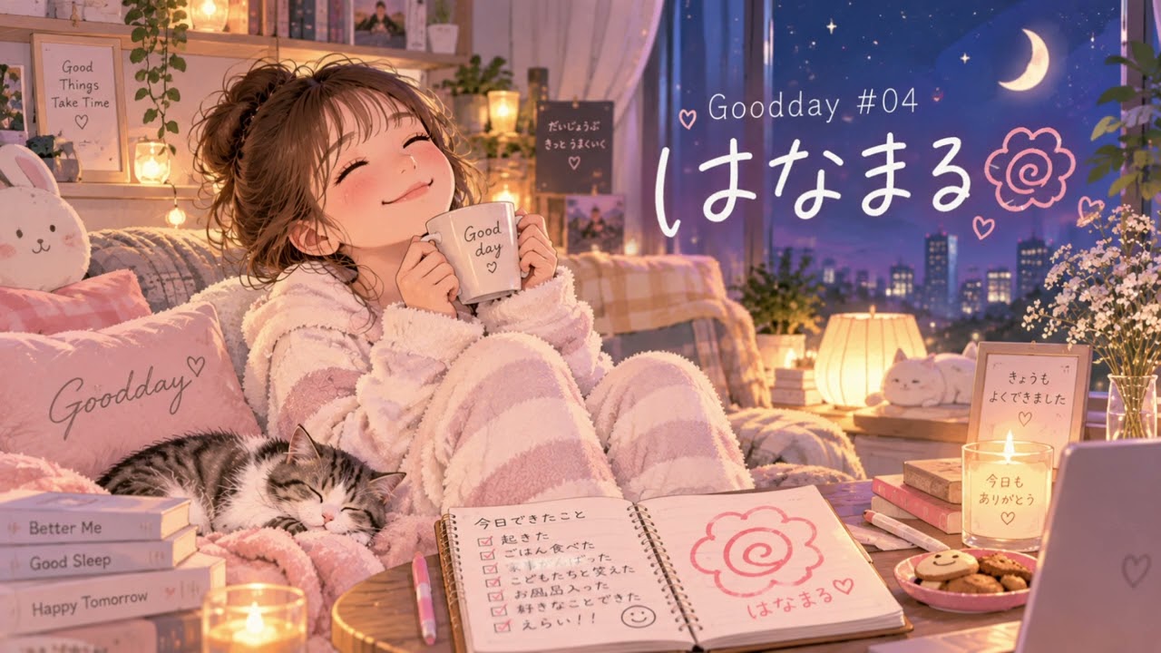 Goodday #04 💮｜はなまる｜今日もよくできました。日本語 Chill Pop