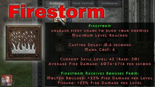 D2R Skills & Abilities - Firestorm, Elemental (Druid)