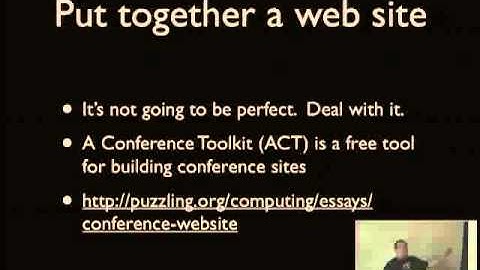 Dan Wright   So, you want to run a Perl event?