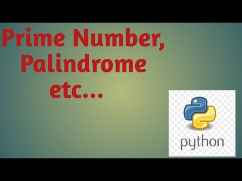 Prime Number, Palindrome etc... in Python || Class 22 || Python ...