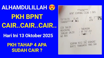 PKH BPNT TAHAP 4 SUDAH CAIR? BENARKAH? PKH TAHAP 4 2025 CAIR KAPAN?  #PKHTAHAP42025