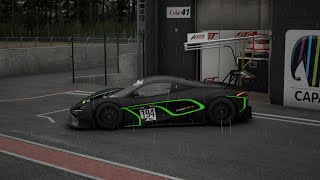 ACC: McLaren 720s GT3 / MAKING A BASE WET SETUP & COMPARE TO STANDARD WET SETUP @ Zolder / W SETUP screenshot 5