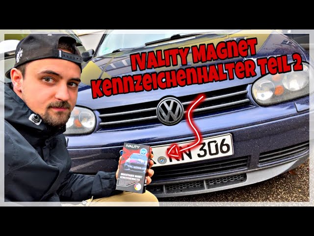 Golf 4 Bekommt einmal IVALITY Magnet Kennzeichenhalter Teil 2/2