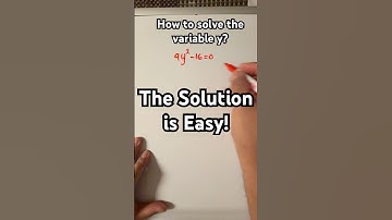 Why are there two values of the variable y?  #maths #mathematics #mathematicaltheory