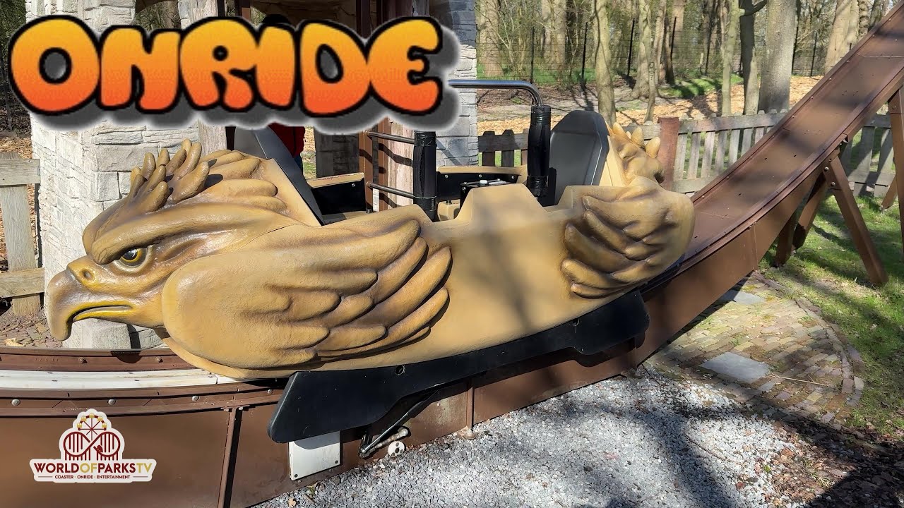 Vliegende Valk - Speelpark Oud Valkeveen (Onride POV) Sunkid Heege - Butterfly Roller Coaster POV