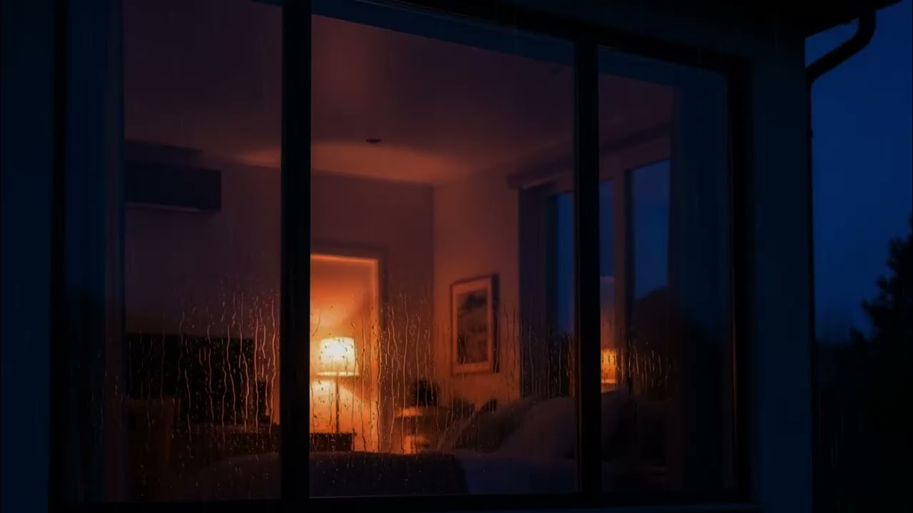 Your Brain Won’t Shut Off? 🌧️ Heavy Rain on Window | 8 Hours No Music Sleep Aid