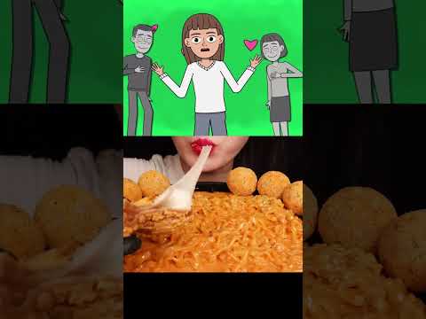 İşte benim hikayem ASMR mukbang 💞🍝